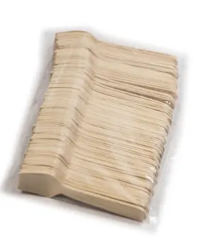 95-1000ct Perfect Stix 788581104637 Green Spoon 95- Wooden Square Compostable Cutlery Tas