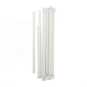 Perfect Stix 810011470101 7.75 White Paper Straw Wrapped 500ct