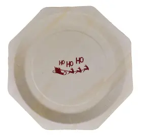 Perfect Stix 810011473157 Perfectware 11 Disposable Wooden Plates With Custom Christmas Theme Print Of