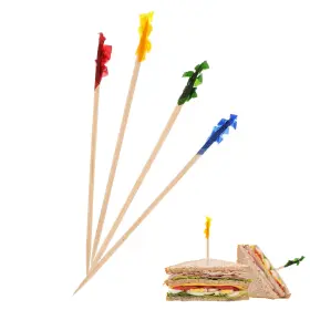 Fp4-2000ct Perfect Stix 810011473386 Sandwich Frill Picks 4 Inch Assorted Pack Of 2000