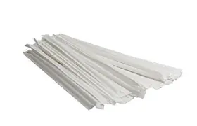Perfect Stix 810094840600 Jumbo 7.75 Inch Wrapped Clear Standard Plastic Straws. Pack Of 500. Thickness 0.2