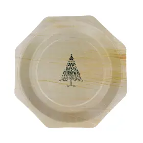 Perfect Stix 810094840747 11 Inch Wooden Plates With We Wish You A Merry Christmas And Happy New Year- Pac