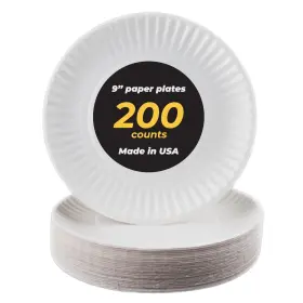 Perfect Stix 810094841478 9 Inch Uncoated Paper Plates White Pack Of 2