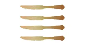 Perfect Stix 810094842307 Compostable Elegant Wooden Knifes Eco-friendly Biodegradable
