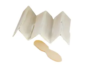 Aso24w-100 Perfect Stix 100 Pack Wooden Craft Stick Plain Taster Spoon With Paper Wrapped