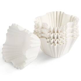 Peutier 125363 100pcs Square Cupcake Liners 2.4x1.7x1.6 Inch 2.36x1.57x1.69 White