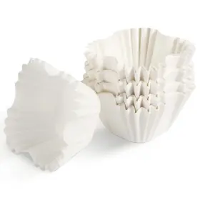 125363 Peutier 100pcs Square Cupcake Liners 2.4x1.7x1.6 Inch 2.36x1.57x1.69 White