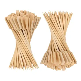 Q8-yb8h-x09h Pfieifpo 4.7 Inch Bamboo Skewers 300 Pcs Paddle Wood Picks Toothpicks For App