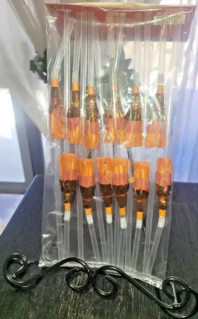 3014 Pier 1 Imports 300/3014 3 Packages Of 12 Witches Broom Bendy Umbrella Straws