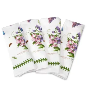 Pimpernel 749151510111 Botanic Garden Collection Cotton Napkins Set Of 4 Featuring Assorted Flor