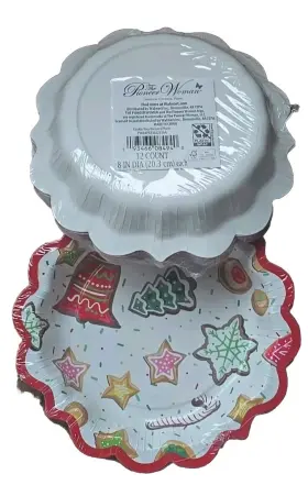 Pw44pr2310233aa Pioneer Woman Cookie Toss 8 Inch Diameter Paper Dessert Plates 24 Count