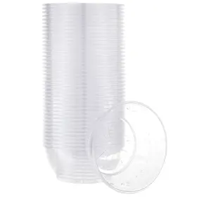 Plasticpro 684758142771 6 Oz Hard Plastic Desert Bowls Ice Cream Premium Quality Disposable Clear