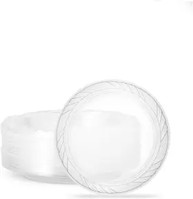 Plasticpro 684758146069 6ftft Inch Premium Crystal 6&apos &apos Plates Clear