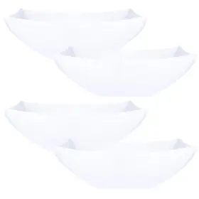 Plasticpro 684758148162 Disposable 64 Ounce Square Serving Bowls Party Snack Or Salad Bowl Large Plastic