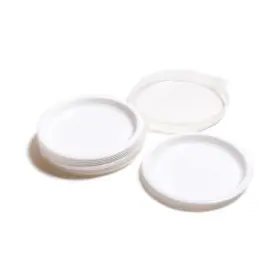 Plastics Craft 820182292231 Plastic Plates 7.5 Rv Dishes Camping White