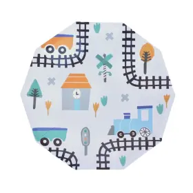 Pooka 760328630071 Train Party Plates Steam Pack Of 8 Birthday Tra Inch