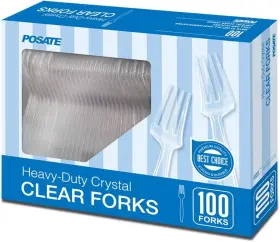 Posate 840124800014 Clear Knives Heavy-duty Crystal 100