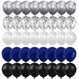 Ppxmeeudc 720168951760 100pcs Chrome Metallic Balloons And Confetti 12 Inch Latex Party Bal