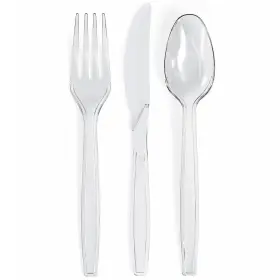 P-pst-pss-600pc Prestee 600 Plastic Silverware Set 200 Knives Forks And Spoons For Guests He