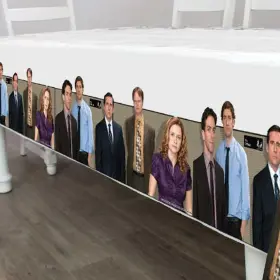 Prime Party 691027463284 The Office Plastic Table Cover