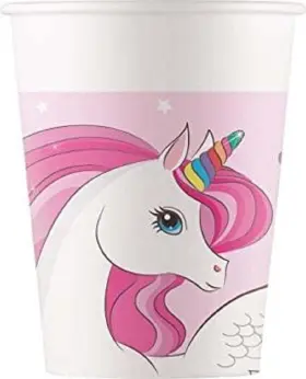 93759 Procos - Unicorn Rainbow Colours 200ml Pack Of 8 Fsc Disposable