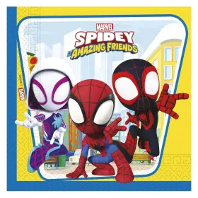 948781 Procos Spidey And His Amazing Friends Pack Of 20 Party Napkins 33 X Centimete