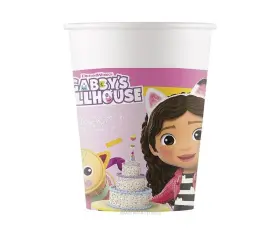 95756  Procos Gabbys Dollhouse Party Paper Cups Pack Of 8 200ml