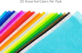 88123 Products Bleeding Tissue Assortment- Multi-color Assortment 20 X 30 Inch 100