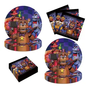 Ptatt 755496165824 40pack Five Nights Party Supplies 20 Plates Napkins For The Bi