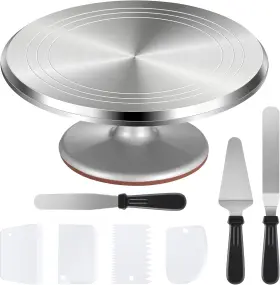 Ct162 Puroma Cake Turntable 12ftft Aluminium Alloy Stand Decorating White