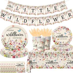 Pymurod 717504338149 170 Pcs Baby Shower Decorations For Girl Flora