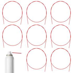 Qfwdfctrenz 5164gypx8413 8 Pcs Spray Can Nozzle Straws Long Straw Plastic Flexible Extension