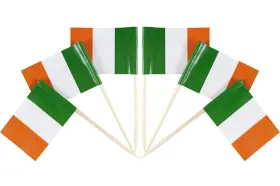 Qqsd 737311886275 Ireland Toothpick Flag Irish Small Mini Cupcake Topper Flags 100 Pcs