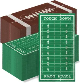 Quericky 445034482447 100pcs Football Napkins Disposable Hand Towels Footb
