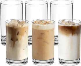 Realway-1 R Lw Y Shatterproof Plastic Drinking Glasses Set Of 6 Count Pack 1 Transparent