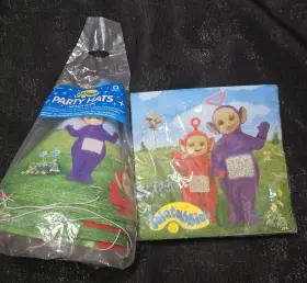 Ragdoll 048419124115 Vintage Teletubbies Party Hats And Napkins Lot