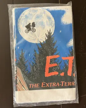 Reed 073525231006 Vtg 1982 E.t. Movie Paper Party Table Cover Nos Sealed 52x96 Inches C.a
