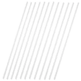 Rehabilitation Advantage 847102000848 12 Pack 18 Inch Extra Long Silicone Straws Reusable Tumbler Drinking