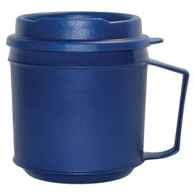 Rehabilitation Advantage 847102009155 Insulated Plastic Mug With Tumbler 8 Ounces Blue