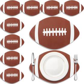Remerry Oy-remerry-2769 15 Inch Football Party Supplies 14.96 X 9.84 Inches Brown. White