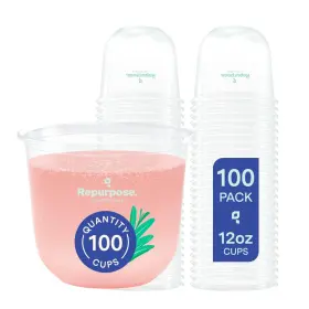 Repurpose Compostables 855995003655 12oz Plant-based Stemless Glasses 100 Cups Bpa Free Fda Approved