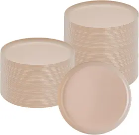 Rwp1193lp-40 Restaurantware Moderna 6.3 Inch Premium Disposable Plates 40 Round 6 1/4 Pink