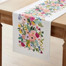 317316 Rifle Paper Co. New Garden Party Table Runner - Pink 16 Inch X 108 In