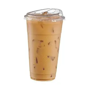 Rikkel Corp. 445011078007 . - 50 Sets Clear Plastic Cups With Strawless Sip-lids 24 Oz