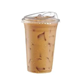 Rikkel Corp. 810085794707 . - 50 Sets Clear Plastic Cups With Strawless Sip-lids 20 Oz