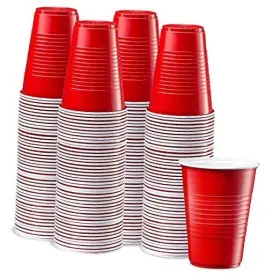 Cp-rps-16o-240 Rikkel Corp. 16 Oz. - Disposable Plastic Red Cups Party Drinking For 240 Count