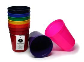 Rolling Sands 799705025080 16 Oz. Reusable Plastic Stadium Cups 8 Pack Made In Usa Bpa-free Dishwashe