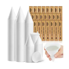 You-roshtia-3752 Roshtia 4800 Pcs 800 Paper Cone Cups Thicken Disposable Shaved Ice