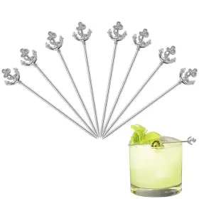 Rr-ruoshui 789093465629 Rrruo Anchor Cocktail Picks Reusable Stainless Steel For Appetizer O