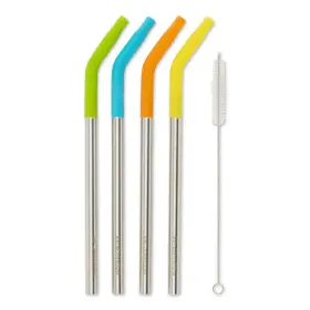 Sip-tip4 Rsvp International 9in Silicone Tip Straw Brush Set 4 1